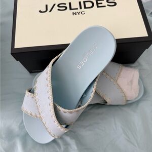 J Slides Women's Sky Blue Sandals